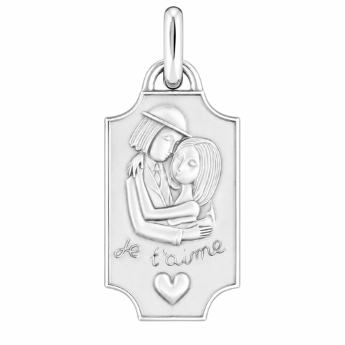 Médaille rectangulaire en argent