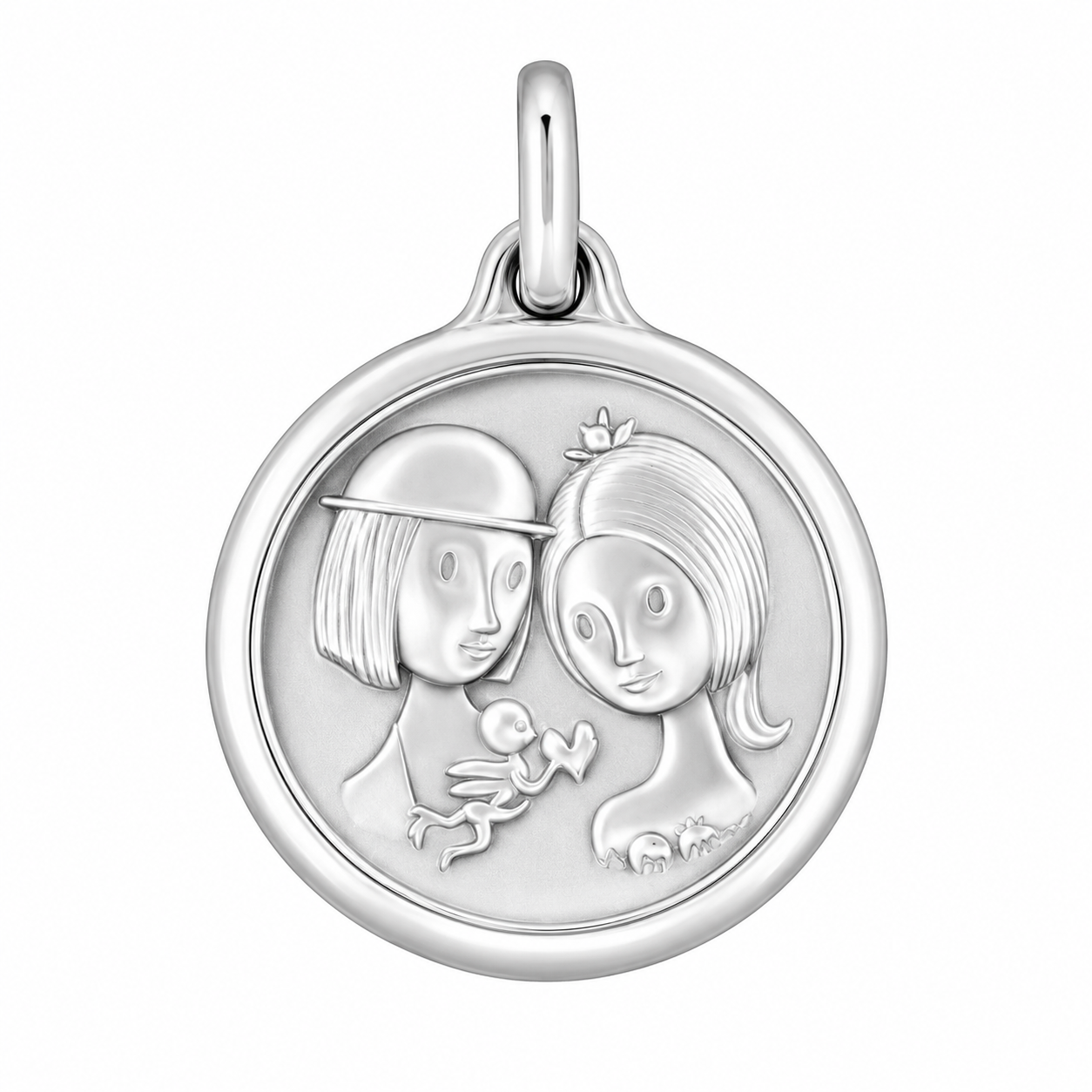 Médaille ronde en argent