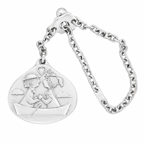 Médaille porte-clés en argent